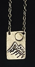 Mini Mount Hood Necklace With Moon