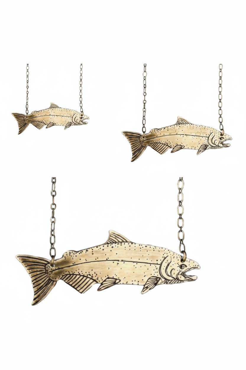 Salmon Pendant Necklace
