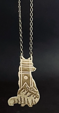 Fox Silhouette Necklace