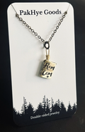 Small Book Pendant Necklace