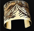 Large Brass Mount Hood Cuff