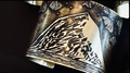 Large Brass Haystack Rock Cuff