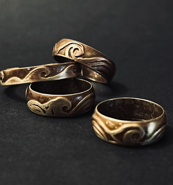 Brass Wave Ring