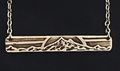 Mount Hood Bar Necklace with Sunrise