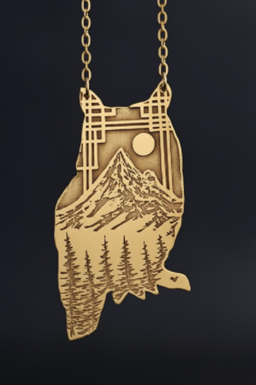 Owl Silhouette Necklace